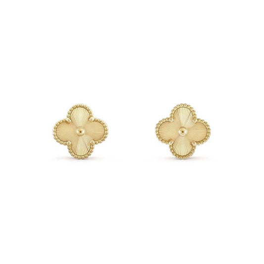 Golden clover studs